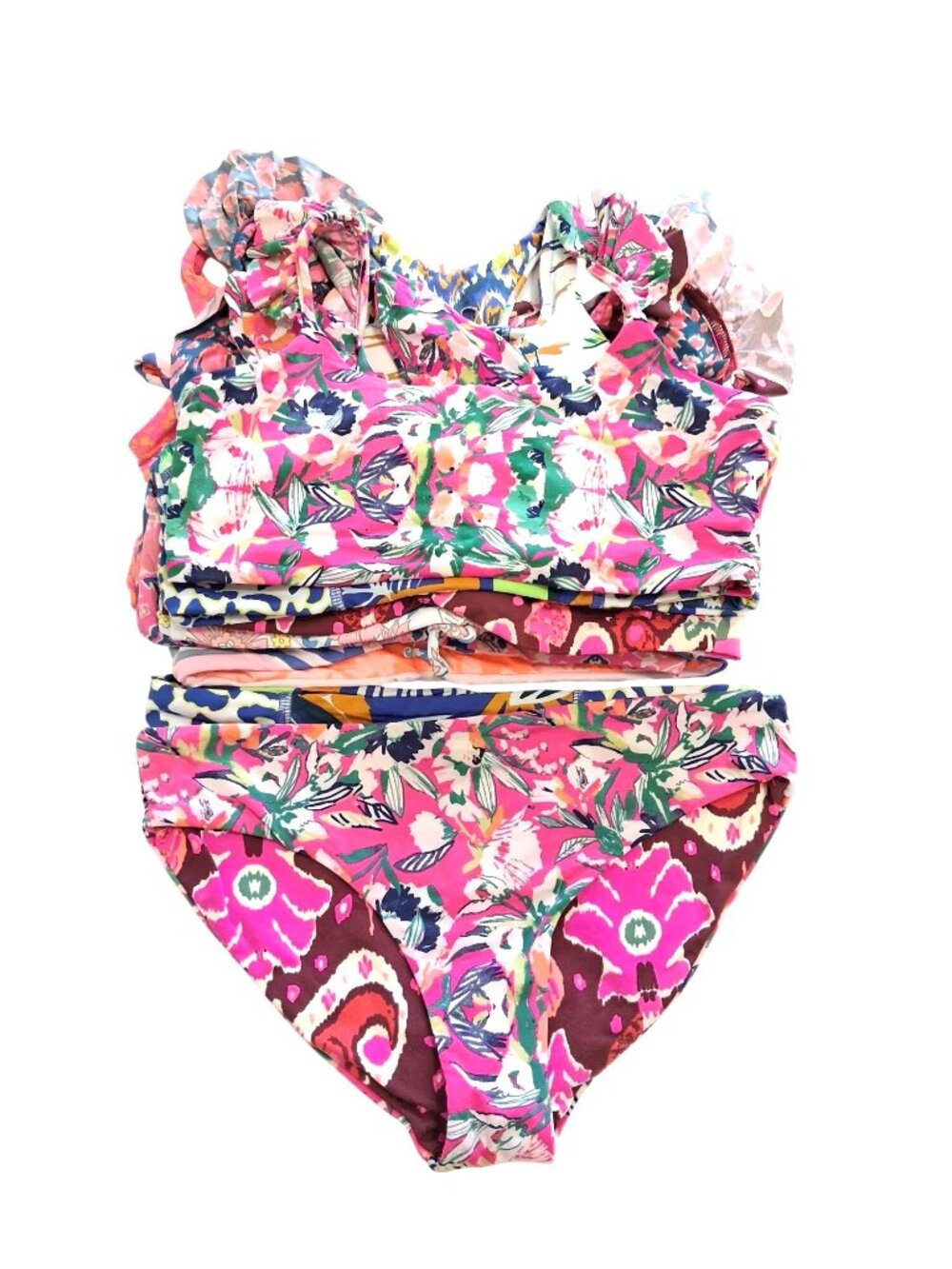 Maaji Bundle Reversible Bikini Tops & Bottoms Size 14-16 Multicolor Swimwear